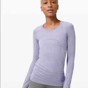 Lululemon Swiftly Tech Long Sleeve Peri Purple sz 6 EUC